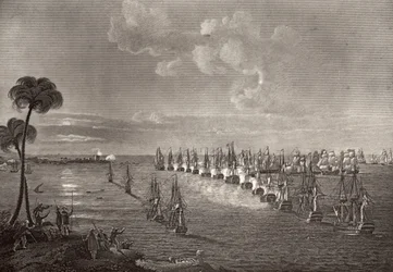 Die Schlacht am Nil 1798, Illustration aus 